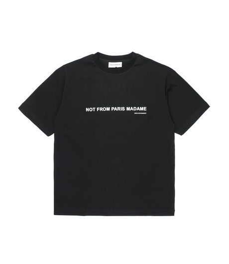 Drôle de Monsieur Classic Slogan T-Shirt Black