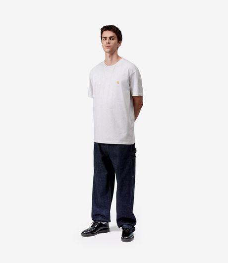 Carhartt WIP S/S Chase T-Shirt Ash Heather/Gold
