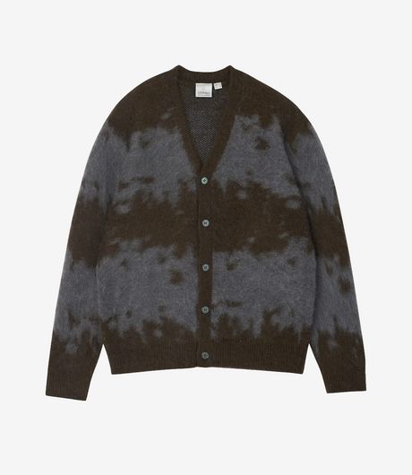 Gramicci Mohair Splatter Cardigan Slate Splatter