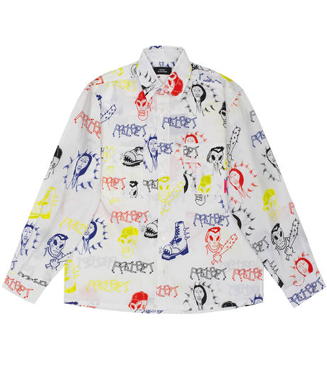 Rassvet Hardcore Printed Shirt White