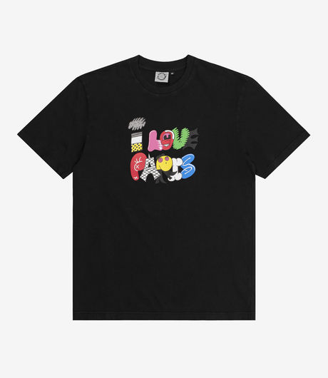 Carne Bollente I Love Paris Tee Washed Black