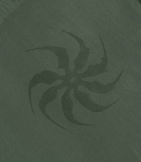 Pūga73 Naia Metallic Hooded Sweatshirt Green