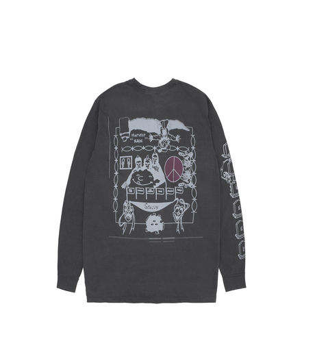 Stussy Harvest Rain TD LS Tee Black