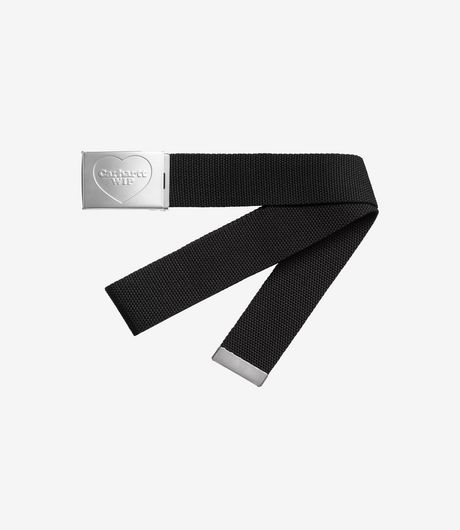 Carhartt WIP Heart Clip Belt Black/Silver