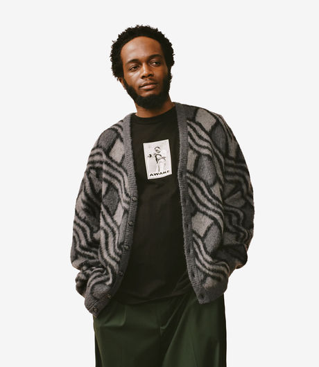 Awake NY Miles Davis Printed Short Sleeve Tee Black