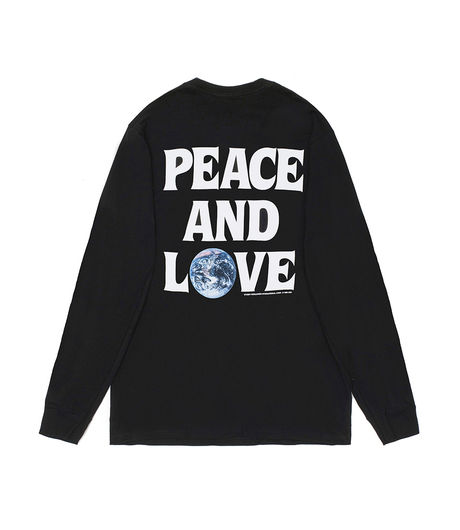 Stussy Peace & Love LS Tee Black