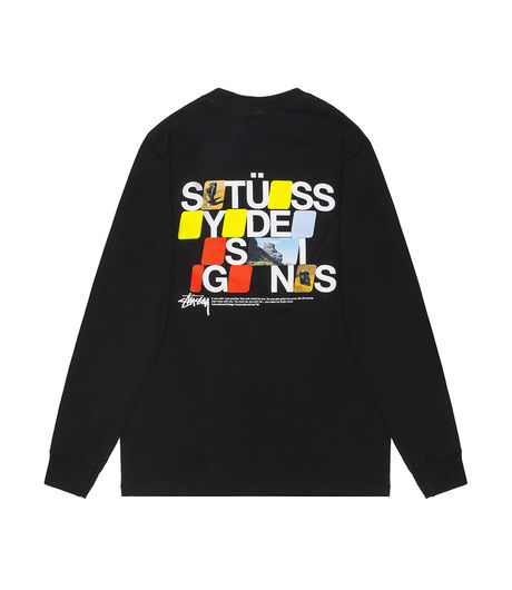 Stussy Moai LS Tee Black
