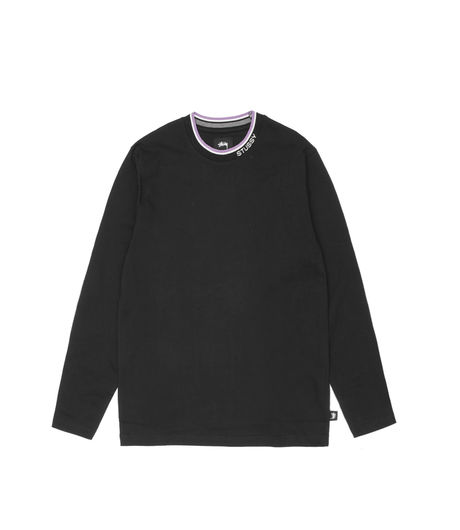 Stussy Michael LS Crew Black
