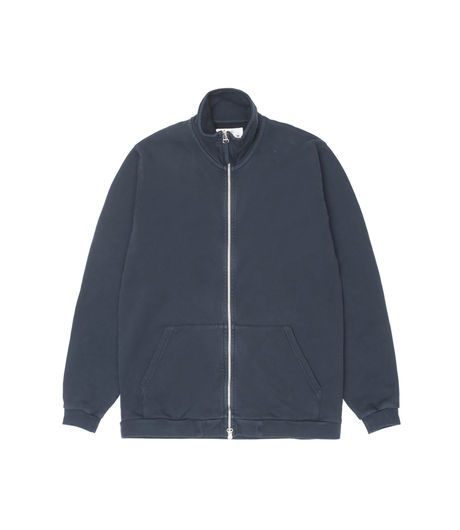 Universal Works Zip Through Diag Loopback Navy 