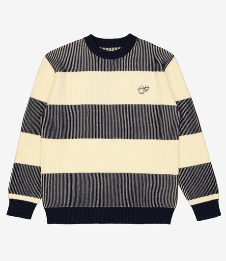 The Loose Company Pssst Knit Sweater Navy/White