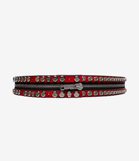 Racer Worldwide Split Button Belt Red