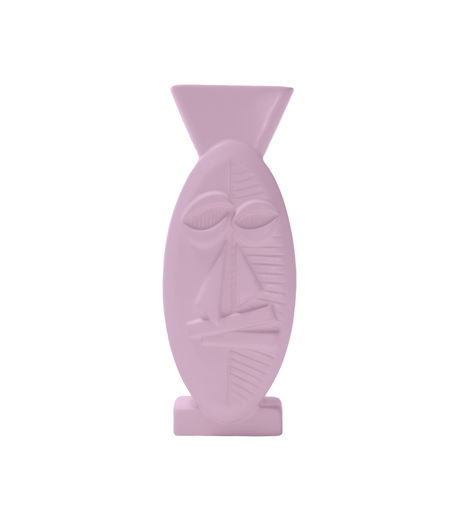 Stussy Mask Ceramic Vase Lavendar