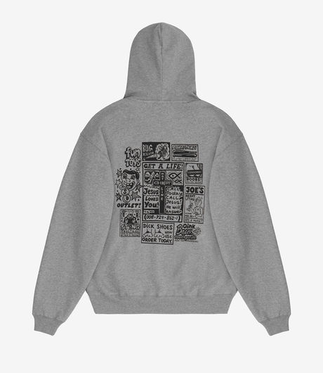 Polar Skate Co Classifieds Hoodie Heather Grey