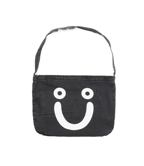 Polar Skate Co Happy Sad Denim Tote Bag Black