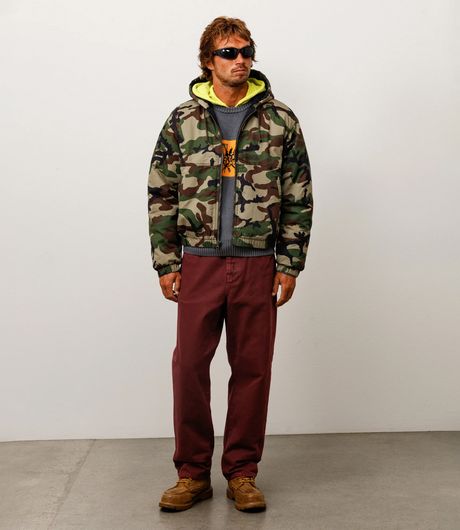 Stussy Work Jacket Ripstop Woodland Camo
