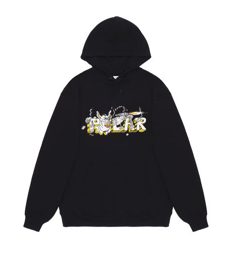 Polar Skate Co Uzi Hoodie Black