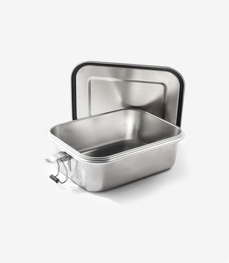 Butter Goods Metal Lunchbox Silver
