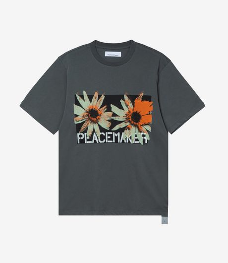 OAMC Peacemaker Regular Tee  Flower Print Gray