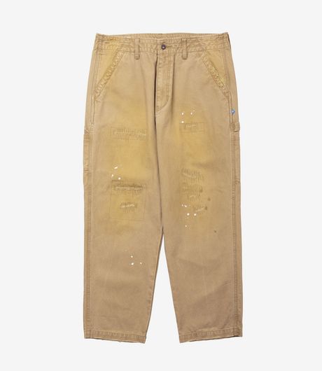 Liberaiders Repaired Canvas Work Pants Beige