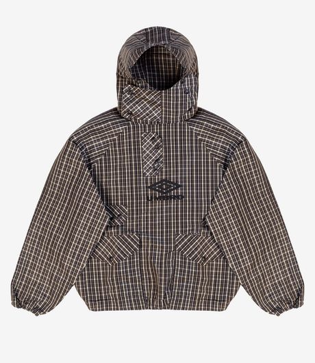 Umbro Check Smock Anorak Beige/Dark Brown