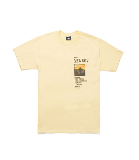 Stussy Gold Coast Tee Pale Yellow