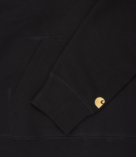 Carhartt WIP Hooded Chase Sweat Black/Gold