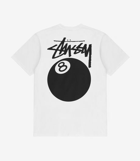 Stussy 8 Ball Tee White