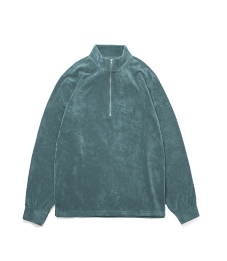 Polar Skate Co Terry Half Zip Teal