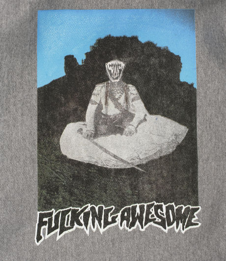 Fucking Awesome Serpent on The Mount Hoodie Heather Grey