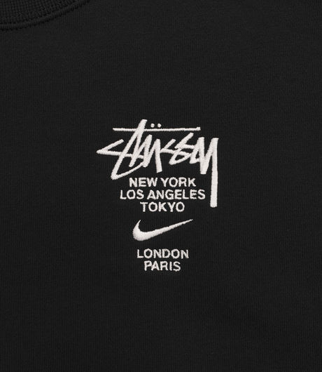 Nike x Stussy Fleece Crew Black