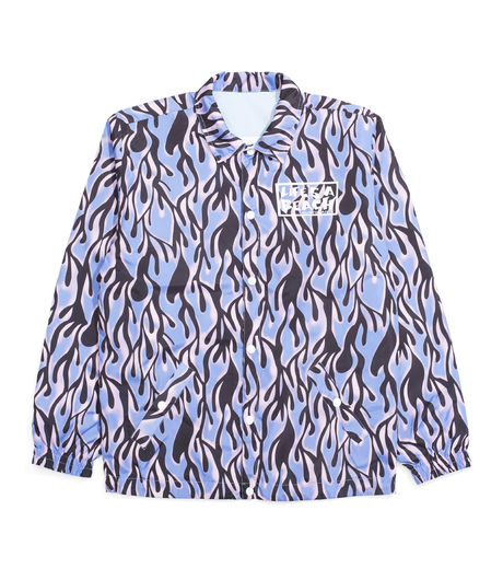 Life's a Beach Reversible Flames Coach Blue
