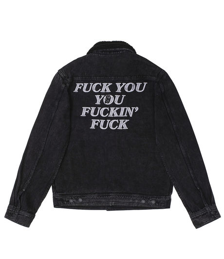 Ripndip Fucking Fuck Denim Sherpa Jacket Black Wash