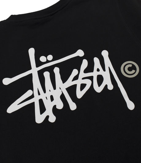 Stussy Basic Logo Crew Black