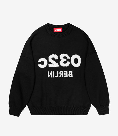 032c 'Selfie' Sweater Black
