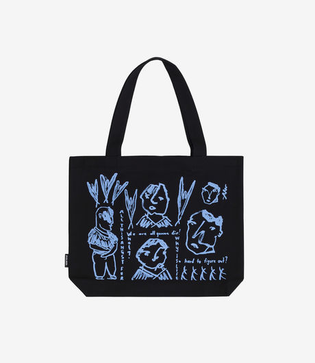Polar Skate Co Candelabro Doodle Tote Bag Black