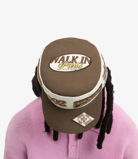 Walk In Paris Courier Patch Cap Beige