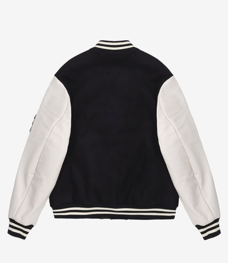 Human With Attitude Rockstar Varsity Jacket Black