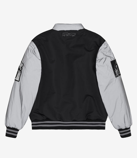 Fucking Awesome Reflective Varsity Puffer Letterman/Last Supper