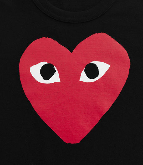 Comme des Garçons Play Heart Logo Tee Black/Red