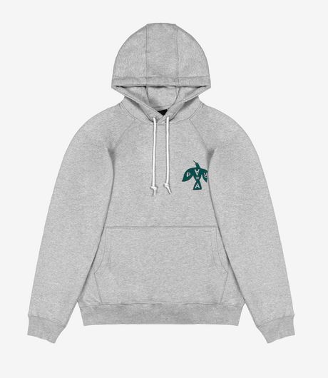 by Parra Crow Logo Hooded Sweatshirt Heather Grey