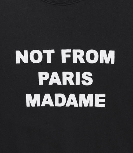 Drôle de Monsieur Le Sweatshirt Slogan Black
