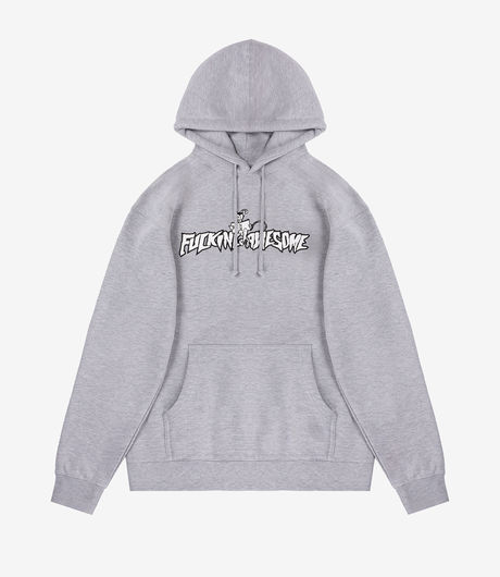 【FUCKING AWESOME】 CROWN LOGO HOODIE HEATHER GREY Shop Grey Fucking Awesome Hoodies at itk online store