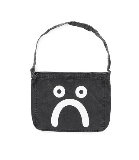 Polar Skate Co Happy Sad Denim Tote Bag Black