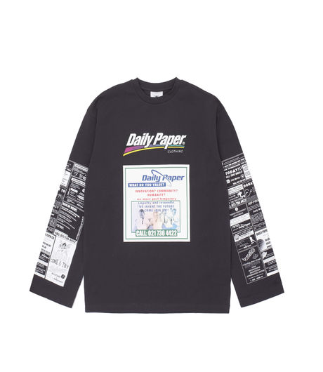 Daily Paper Fang LS T-Shirt Anthracite 