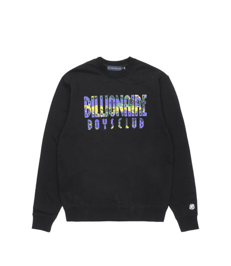 Billionaire Boys Club Straight Logo Fill Crewneck Black