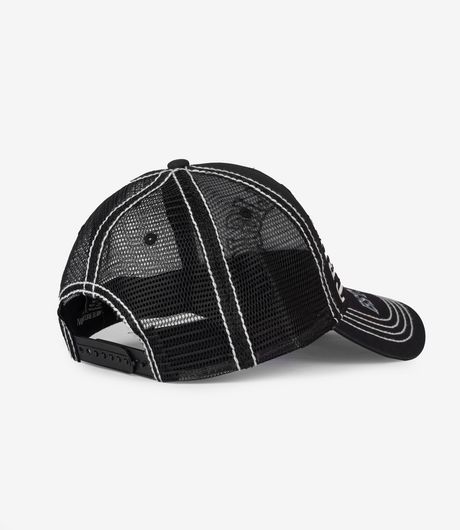 True Religion Snake Trucker Hat Jet Black