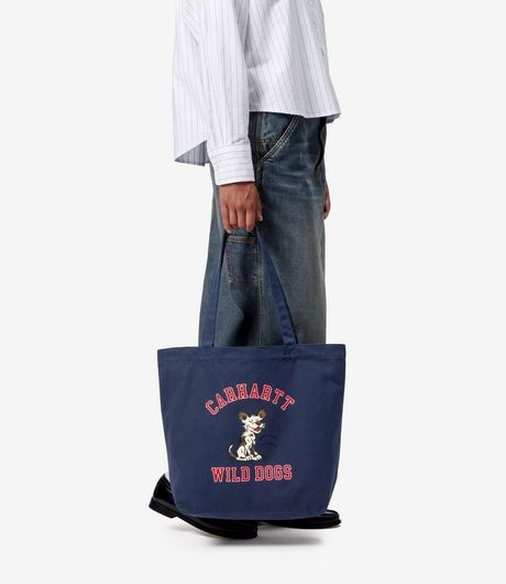 Carhartt WIP Graphic Tote Dearborn Canvas Wild Dog Print Jupiter