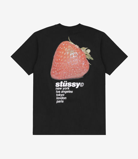 Stussy Strawberry Tee Black