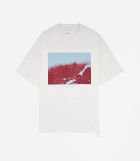 OAMC Peacemaker Regular Tee Slow Down Print White