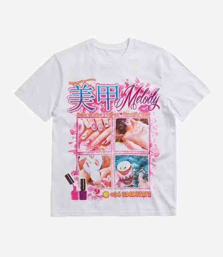 SSSTUFFF Nails Tee White